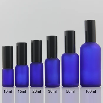 Siyah alüminyum parfüm örnek şişe sprey 10ml cam ambalaj, 10ml cam temel ambalaj