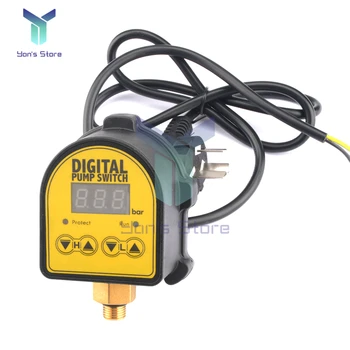 220 V Otomatik Dijital Hava Pompası Su Yağ Kompresörü Basınç Kontrol Anahtarı Su Pompası Dijital Anahtarı