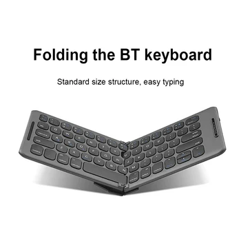 Ultra ince Katlanabilir Klavye Bluetooth uyumlu Evrensel Dilsiz Klavye 65 Tuşları Tip-C Şarj Tablet Laptop için Cep Telefonu