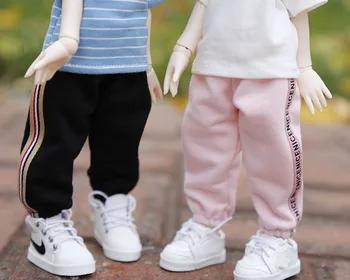 1/6 BJD Bebek Aksesuarları Moda Rahat çizgili Sweatpants 30cm BJD YOSD SD oyuncak bebek giysileri kız hediyeler oyuncaklar