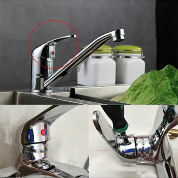 Havza Kolu Dokunun Yedek Kafaları Kolu Dönüşüm Kiti Vidalı musluk bataryası Kafa Mutfak Banyo Musluk Aksesuarları