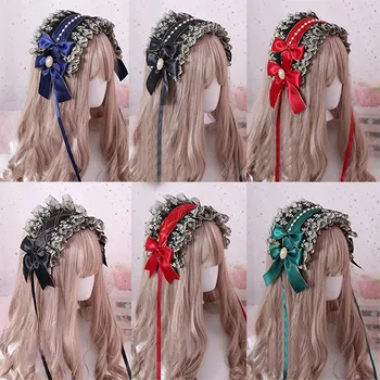 Lolita Gotik koyu Lolita saç bandı gotik headdress