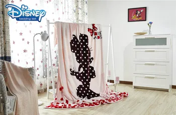romantik güzellik Minnie yatak örtüleri polka dot sevimli süper yumuşak atmak battaniye 200 * 230 cm bebek kız flanel çocuk çarşaf tekstil