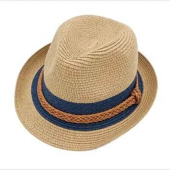 2022 Yaz kağıt hasır şapka Fedora şapka balmumu dize unisex şapka serin güzel şapkalar unisex güneş şapkası plaj şapkası fötr şapkalar hasır şapkalar