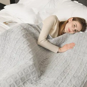 Şık ısıtıcılı battaniye Yıkanabilir Elektrikli Battaniye AB Tak Kış Kapalı Elektrikli ısıtıcılı battaniye Uyku Kapsayan Sıcak tutma