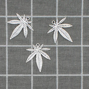 5 adet 32 * 39mm Antik Gümüş Renk Yapraklar Charms Bağlantı Kolye Takı Yapımı İçin DIY Metal kolye El Sanatları X1803