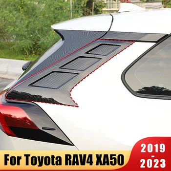 Toyota için RAV4 RAV 4 2019 2020 2021 2022 2023 XA50 ABS Araba Arka Pencere Spoiler Kapak Trim C-pillar Mesajları Kalıplama Aksesuarları