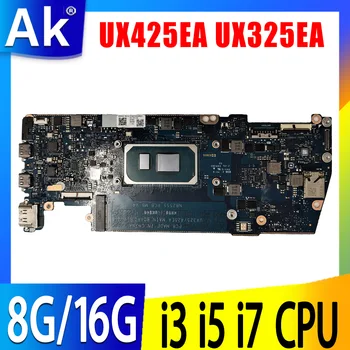 UX425EA UX325EA anakart Asus için ZenBook 14 13 UX425EA UX325EA Laptop Anakart ı3 ı5 ı7 11th Gen cpu 8G 16GB RAM