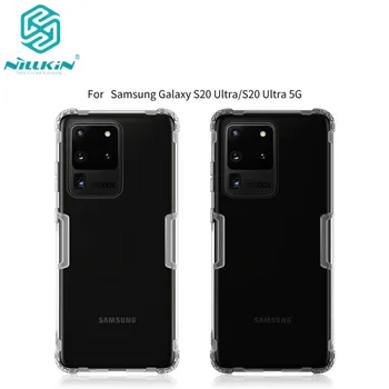 Tpu kılıf Samsung Galaxy S20 Ultra NİLLKİN Doğa temizle TPU Ultra İnce Kılıf İçin Galaxy S20 Ultra 5G Yumuşak Arka kapak kılıf
