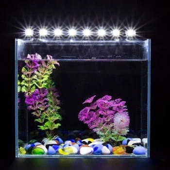 LED akvaryum ışıkları su geçirmez balık tankı ışık amfibi kullanım dalgıç