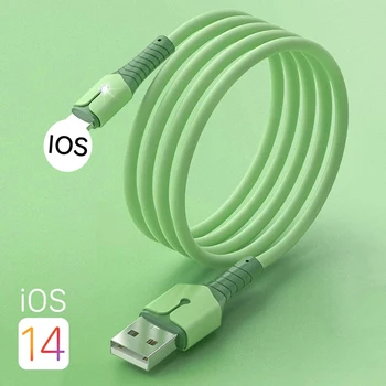 3A USB Kablosu iPhone 12 13 11 Pro Max 6s 7 8 Artı X XR Xs S Hızlı Şarj USB Kablosu Sync Veri Kablosu Telefon Şarj Kablosu Kablosu