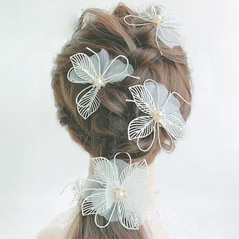 Gelin Saç aksesuarları Pin Güzel Çiçek Saç Aksesuarları Süper Peri Fflower İplik Çiçek Headdress Küçük Taze Aksesuarları