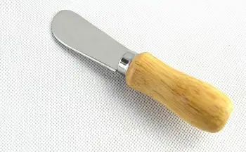Yaratıcı Ahşap Saplı Paslanmaz Çelik Tereyağı Bıçağı Misafirler için Düğün Hediyeleri Peynir Yemeği Araçları Sofra SL6110