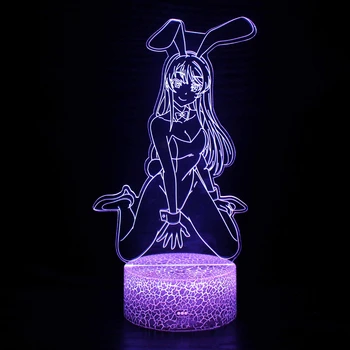 Led Anime gece lambası fantezi aydınlatma ruh ışık USB lamba yatak odası hediyeler masa lambaları odası dekorasyon aksesuarları ev kapalı