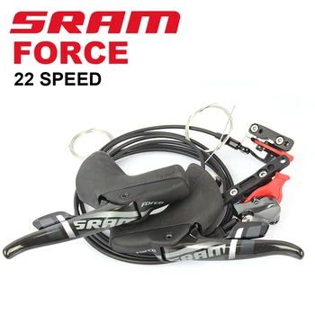 SRAM Kuvvet 22 2X11 Hız Yol Bisiklet Bisiklet Hidrolik disk fren Shifters Denetleyici Sol ve Sağ 1000/2000mm