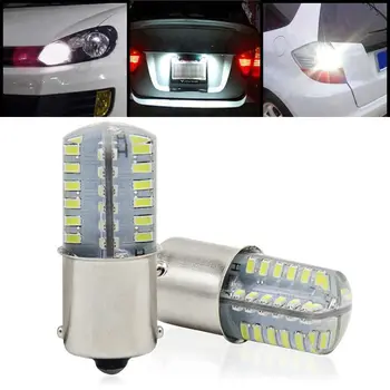 2 Adet 1156 2835 15SMD LED araba kuyruk ışık geri vites lambası Dönüş fren sinyal ışığı