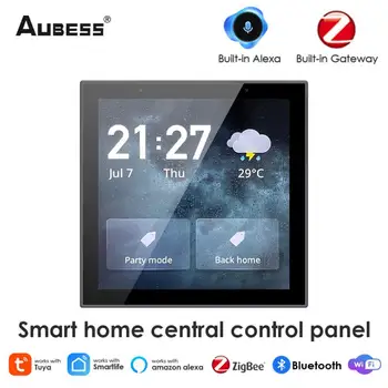 AUBESS Tuya WİFİ Akıllı Merkezi Kontrol Ekranı Dahili Alexa Ses hoparlör Fonksiyonu Akıllı Kontrol Paneli Akıllı Sahneler
