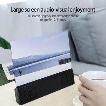 Göz Yorgunluğunu azaltın Ayrılabilir 3D Telefon Video Amplifikatör Braketi Aile için Büyüt Standı
