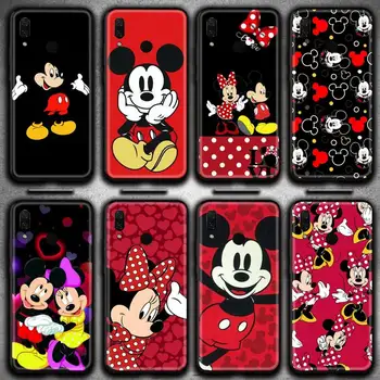 Sevimli Mickey ve Minnie telefon kılıfı için Huawei Y6P Y8S Y8P Y5II Y5 Y6 2019 P Akıllı Başbakan Pro