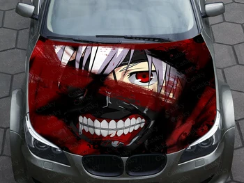 anime Tokyo Ghoul Araba Çıkartması Grafik Vinil çıkartması Kapak Desen Ambalaj Çıkartması özel DIY tasarım süslü çıkartmalar
