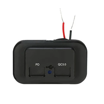 Çift USB şarj 12V Soket QC 3.0 LED Ekran Anahtarı Su Geçirmez Evrensel araba soketi Fiş İçin LED İle tablet telefon Kamera GPS