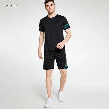 Nedensel Spor Takım Elbise Erkekler Temel Eşofman Moda Nefes Spor erkek Giyim Jogger Setleri F2178