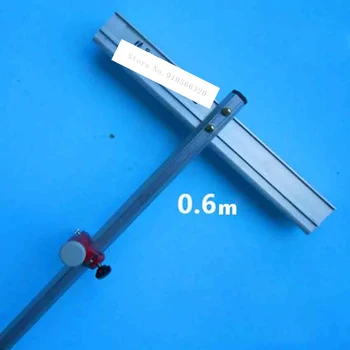Yeni Varış Cam İtme Bıçağı 0.6 Metre 6 Yan T tipi Cam İtme Bıçağı için Uygun 3-10mm Cam + 2 Bıçak Kafaları + 1 El Bıçağı