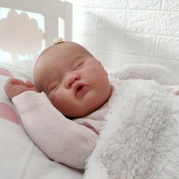 50CM Reborn Kız Ashia Uyku Bebek El Yüksek Kaliteli Genesis El Boyalı Bebek Görünür Damarlar ile Koleksiyon Sanat Hediye