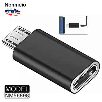 Nonmeıo mikro USB OTG Adaptör mikro USB USB C Tipi Xiaomi Huawei Samsung İçin USB C Adaptörü mikro USB OTG NM56898