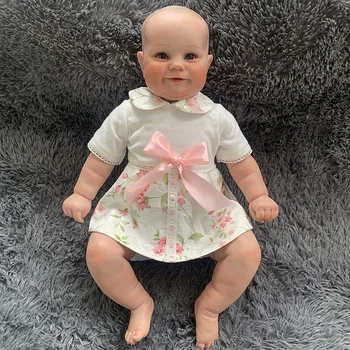 50 cm Reborn Bebek Maddie Çocuk oyuncak bebekler Sevimli Yüz El-çizim Saç Hediye Noel Doğum Günü için Damla Nakliye