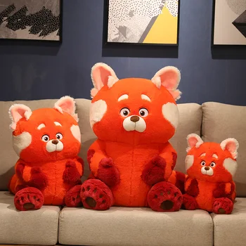 Yeni Rakun peluş oyuncak Kawaii Ayı Peluş Kırmızı Panda Anime Bebek Doldurulmuş Hayvan Bebekler çocuklar için doğum günü hediyesi