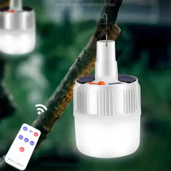 Güneş led ışık açık taşınabilir kamp ışık USB şarj edilebilir ampul asılı su geçirmez bahçe aydınlatması kamp balıkçılık lambası