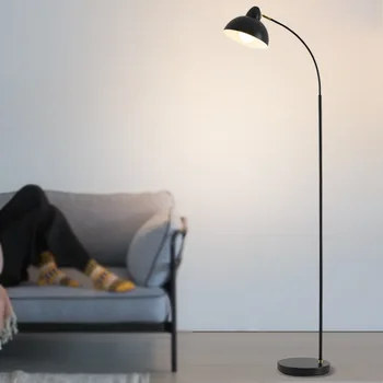 Minimalist Amerikan Metal LED Zemin masa lambası İskandinav Oturma Odası Yatak Odası Netflix Üniversite Öğrencisi Çalışma Standı zemin lambası