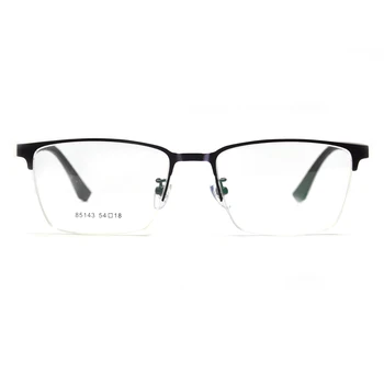 Alaşım Lesırue Iş Gözlük Erkek Vintage Karbon Fiber Süper Hafif spor gözlüğü Yarım Jant Erkek Siyah Diyoptri Gözlük