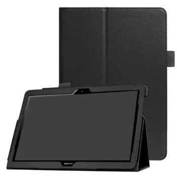 huawei MediaPad için M3 Lite 10.0 BAH-W09 BAH-AL00 Folyo Standı PU deri kılıf Kılıf Huawei MediaPad için M3 Lite 10 Tablet + KALEM