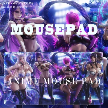 Anime fare altlığı League Of Legends Duvar Kağıdı Kaymaz Kauçuk Taban MousePad, Oyun MousePad, Klavye Fare Mat, Su Geçirmez MouseMat