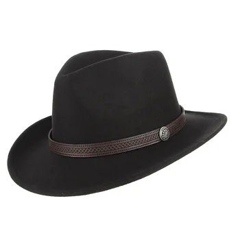 Kadın Erkek Fedora Şapka Cowgirl kovboy şapkaları Batı Tarzı güneş şapkası Kemer Dekorasyon İle Geniş Ağız Kap Yeni Sıcak