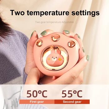 Taşınabilir Elektrikli el ısıtıcı USB şarj edilebilir ısıtıcı hızlı ısıtma Cep Mini el ısıtıcı Sevimli Kedi Pençe Kış el ısıtıcı