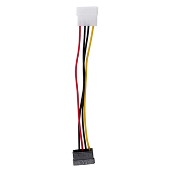 SATA Güç Dişi-Molex Erkek Adaptör Dönüştürücü Kablosu, 6 inç