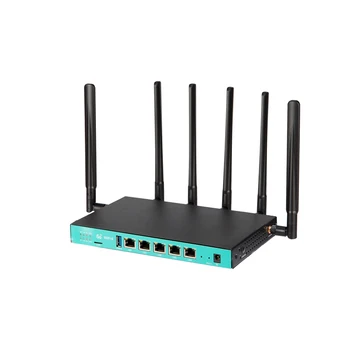 Yüksek hızlı 1800 Mbps dual band wıfı6 5g ağ yönlendirici desteği ROOter firmware 5g kablosuz sim kartlı router yuvası