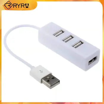 RYRA Mini USB Hub 4 Port 500MA Genişletici USB C Splitter Çok Fonksiyonlu Adaptör PC Dizüstü Bilgisayar İçin Taşınabilir Ofis Ekipmanları