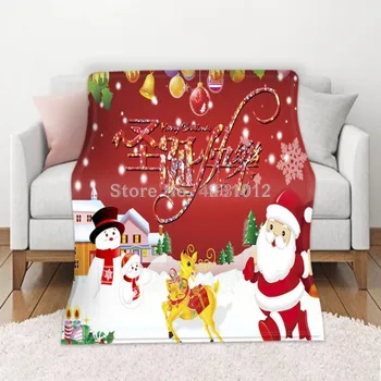 Yatak Örtüsü Battaniye Uyku Sıcak Tutmak Merry Christmas Dekoratif Kanepe Oturma Odası Dinlenme İzle Film Kapak Vücut Çocuklar Battaniye