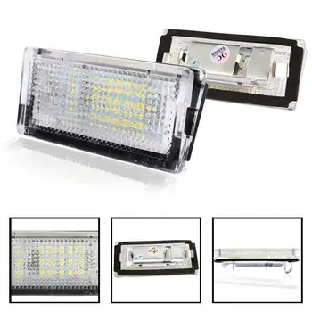 1 Çift 12V LED plaka aydınlatma ışığı Araba Arka Lamba Yedek Parçaları için Uyumlu 3 Serisi E46 2D 98-03 M3