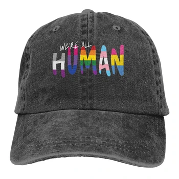 Human_handwritten, Çeşitli Bayraklar beyzbol şapkası Erkekler LGBT transseksüel Kapaklar renkler Kadınlar Yaz Snapback Kapaklar