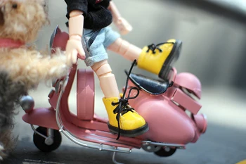 1 Çift Göz Kamaştırıcı OB11 Bebek Martin Çizmeler Parlayan kısa çizmeler Orta Blythe Doll için Holala OB11 Bebek aksesuarları ayakkabı bebekler için