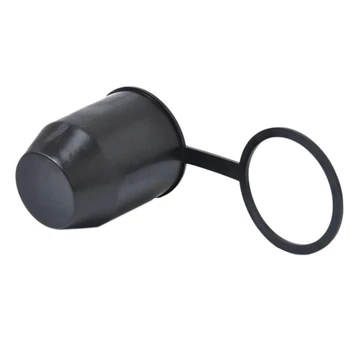 Siyah Çekme Çubuğu Topu Push-in Tipi Kapak Araba Hitch Towball Römork Koruma Kapağı EIG88 için Uygun RV Römork