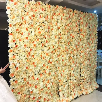 60x40 cm yapay çiçek Duvar Arka Plan Düğün Sahne Malzemeleri Duvar Dekorasyon Kemerler ipek çiçek Gül Şakayık Pencere Stüdyo