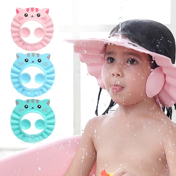 Bebek Duş Başlığı Ayarlanabilir Saç Yıkama Şapka Yenidoğan Bebek kulak koruyucu Güvenli Çocuk Çocuklar Şampuan Kalkanı Banyo golf sopası kılıfı