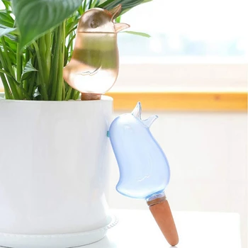 8 Adet Kuş Şekli Temizle Bitki Waterer Temizle Öz Sulama Cihazları Küre