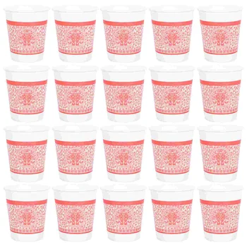 Bardak Kağıt Düğün Parti Tek Kullanımlık Çay Çin Kahve Fincanı Sıcak İçecek İçme Servingred Kupa Doğum Günü Tutucu Sofra Takımı